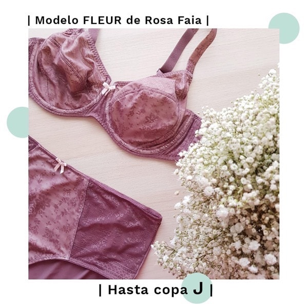 sujetador reductor fleur rosa faia